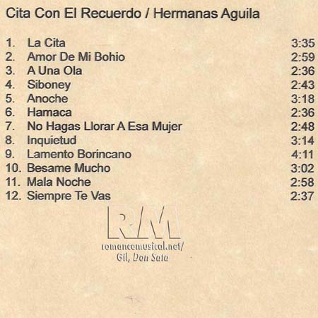 Tras - Hermanas Águila